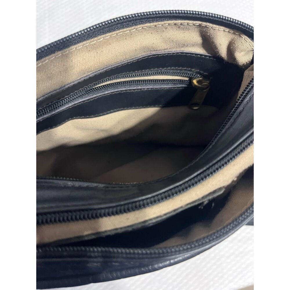 Coronado Leather Co Black Leather Concealed Carry Purse Shoulder Bag - Picture 13 of 13